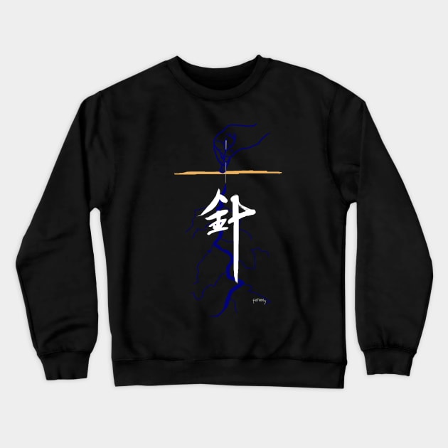 Acupuncture (traditional Chinese medicine) Crewneck Sweatshirt by telberry